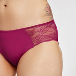 Smooth Lace Hiphugger Cerise