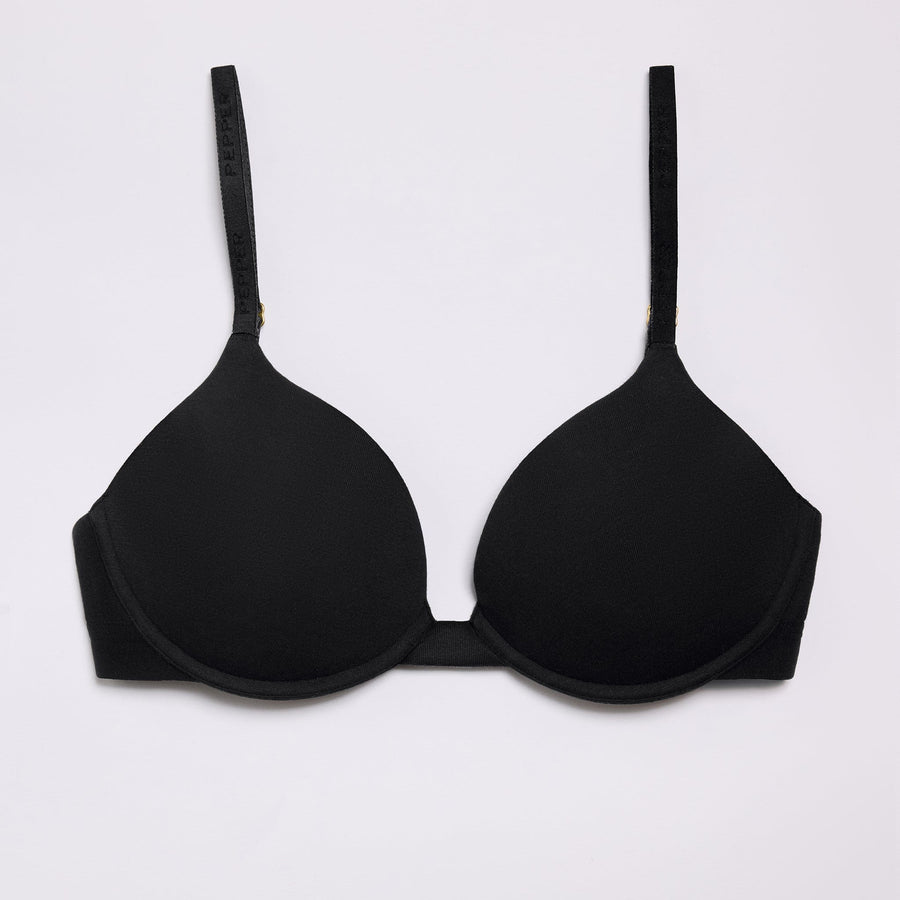 Supima® Cotton Lift Up Bra Black