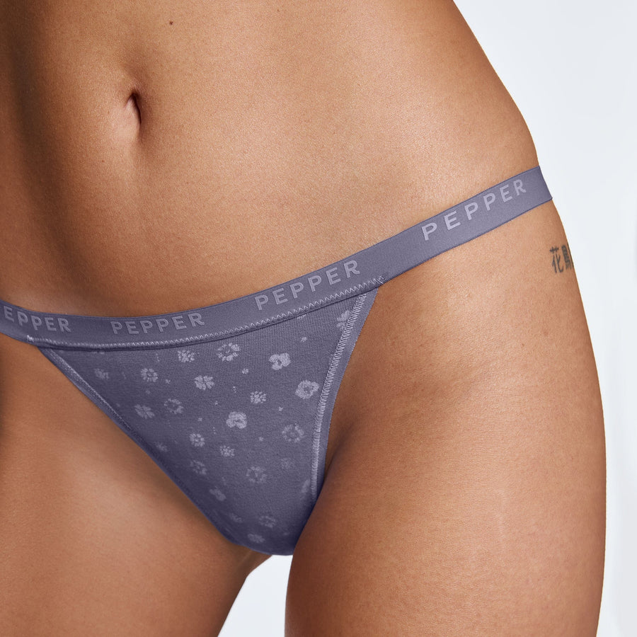 Supima® Cotton String Thong Flora