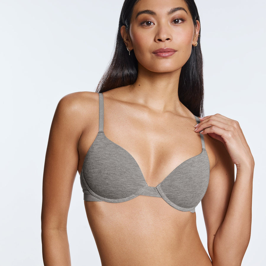 Supima® Cotton Lift Up Bra Heather Grey