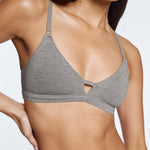 Supima® Cotton Wirefree Bra Heather Grey