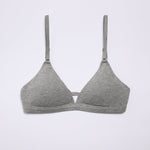 Supima® Cotton Wirefree Bra Heather Grey