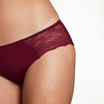 Smooth Lace Hiphugger Black Cherry