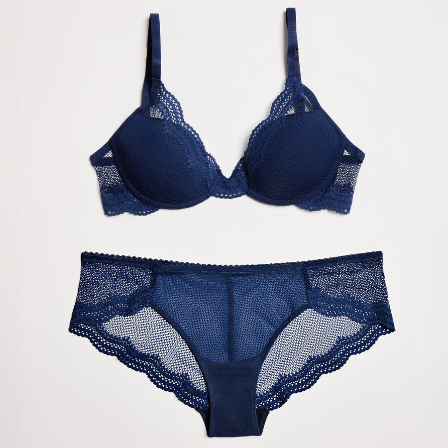 Signature Lace Bikini Navy