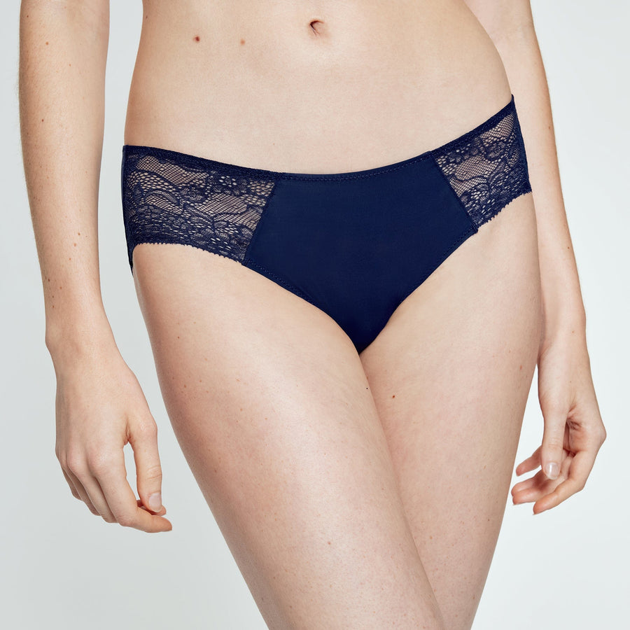 Smooth Lace Hiphugger Navy