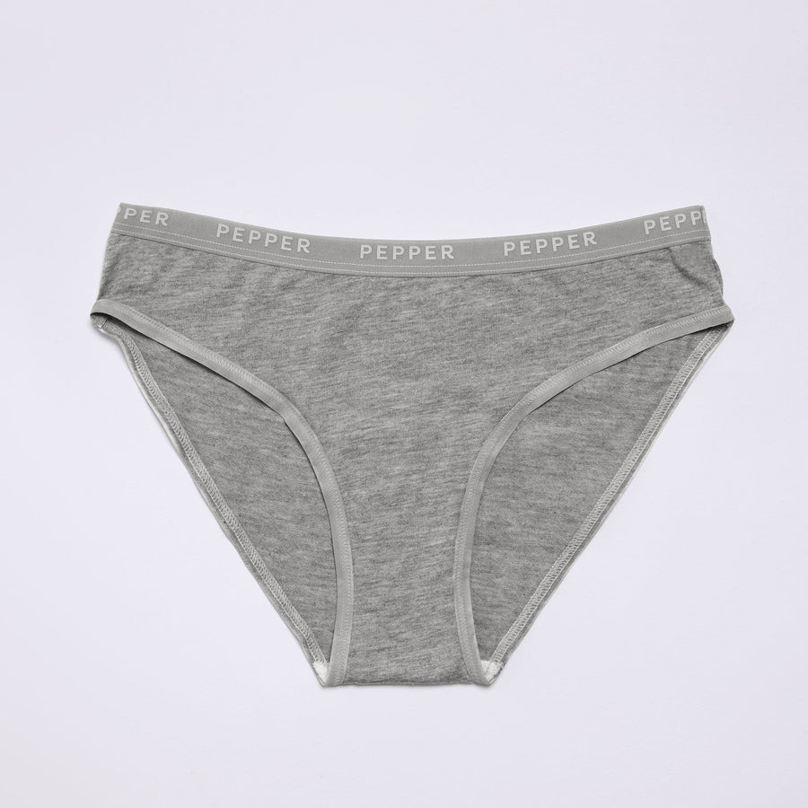 Supima® Cotton Bikini Heather Grey