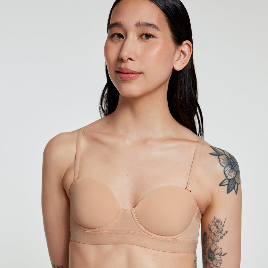  MVP Multiway Strapless Bra For WomenUnderwire, Lightly Lined  Cups, Multi-Way Convertible StrapsStrapless Bra For Small Chested  WomenBlack Strapless Bra