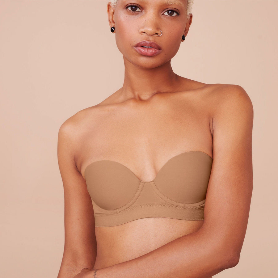  MVP Multiway Strapless Bra For WomenUnderwire, Lightly Lined  Cups, Multi-Way Convertible StrapsStrapless Bra For Small Chested  WomenBlack Strapless Bra
